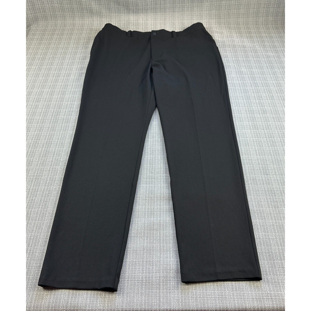 Quince Pants 36x32‎ Black Ultra Stretch Ponte Straight Leg Comfort Sustainable